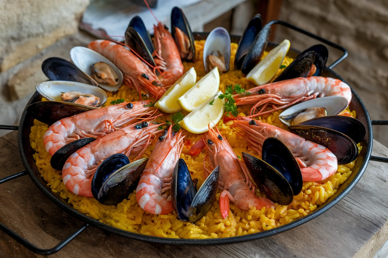 paella de marisco valenciana